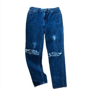 Vintage Gap Denim Ripped Straight Jeans Size 8